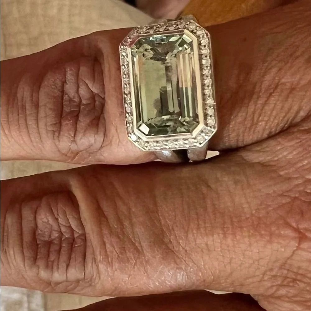 David Yurman Prasiolite statement ring - Picture 5 of 8